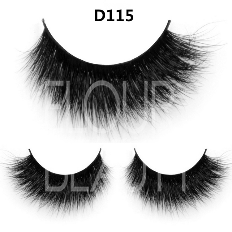 OEM glam 3D mink eyelashes with custom boxes ES39